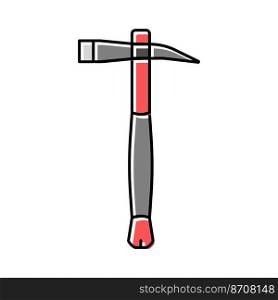 grub axe hatchet color icon vector. grub axe hatchet sign. isolated symbol illustration. grub axe hatchet color icon vector illustration