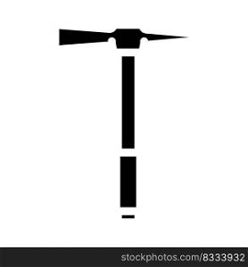 grub axe hatchet glyph icon vector. grub axe hatchet sign. isolated symbol illustration. grub axe hatchet glyph icon vector illustration
