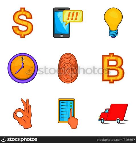 Grub icons set. Cartoon set of 9 grub vector icons for web isolated on white background. Grub icons set, cartoon style