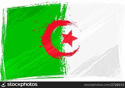 Grunge Algeria flag