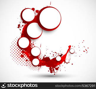 Grunge background. Abstract red illustration