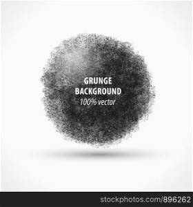 Grunge background ball. Vector design. Place for text.