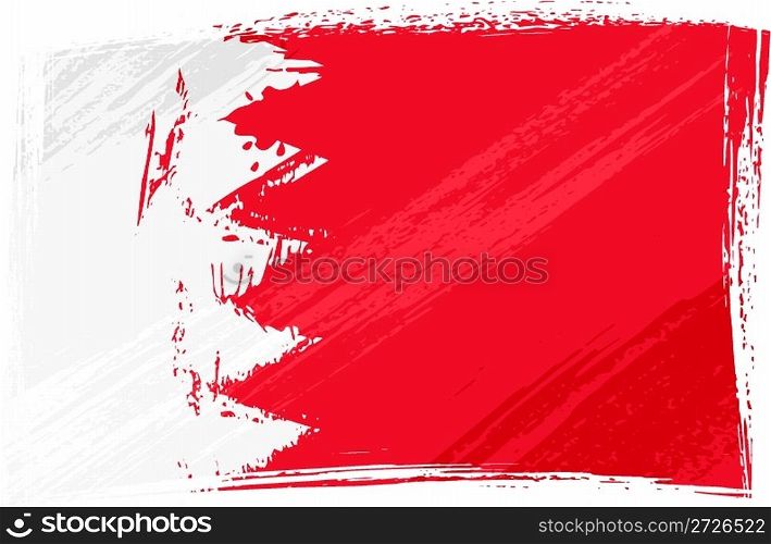 Grunge Bahrain flag