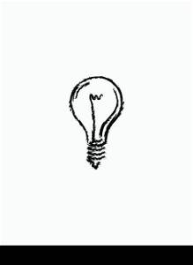 Grunge Calligraphic Bulb