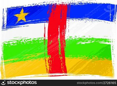 Grunge Central African Republic flag