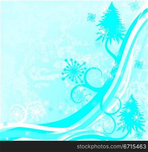Grunge Christmas background, vector