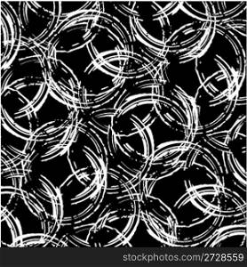 grunge circles black and white background