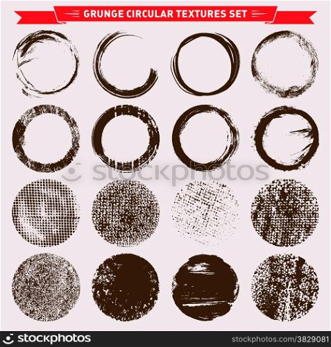 Grunge circular texture backgrounds