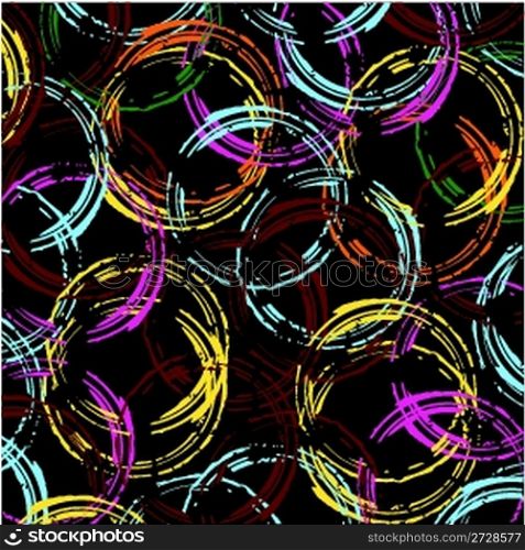 grunge colored circles background
