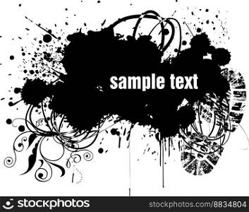 Grunge copy-space vector image