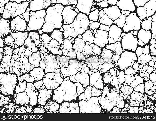 Grunge cracked vector texture of dirty wall or dry ground. Grunge cracked vector texture of dirty wall or dry ground. Grungy pattern effect background illustration