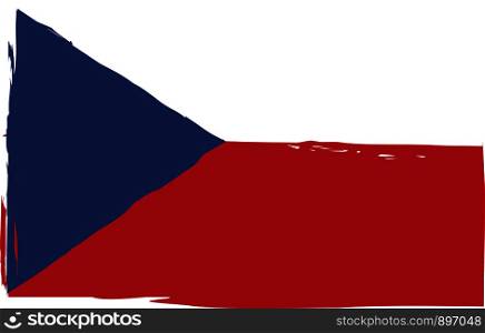Grunge CZECH REPUBLIC flag or banner vector illustration