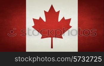 Grunge Flag Of Canada