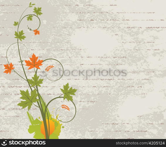 grunge floral background