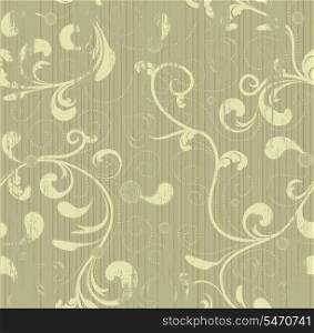 Grunge floral seamless vector beauty background