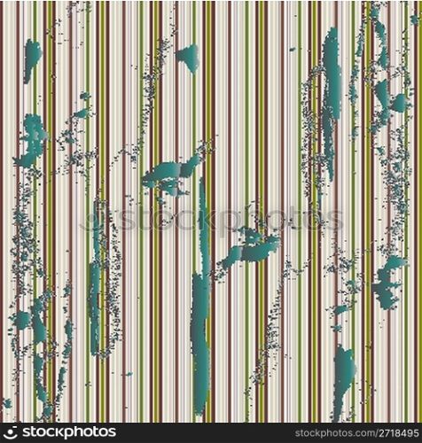 grunge green metallic stripes, abstract art illustration