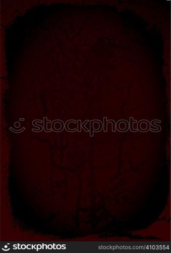 Grunge maroon background with worn border and weathered effect