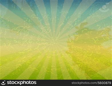grunge nature background with space for text vector illustration