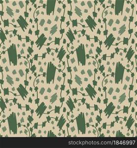 Grunge pattern in green brush strokes for fabric or wrapped paper designs. Fashionable khaki military print. Grunge pattern in green brush strokes for fabric or wrapped paper designs. Fashionable khaki military print.