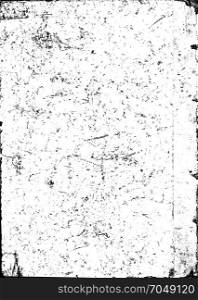 Grunge Scratched Texture Background. Illustration of a vintage black and white grunge texture, with scratched paper effect, patterns of dirt and stains