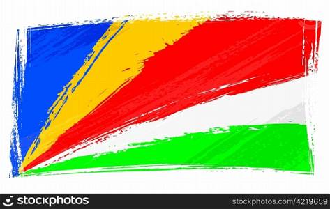 Grunge Seychelles flag