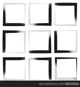 Grunge square shapes, frames. Vector illustration. EPS 10. Stock image.. Grunge square shapes, frames. Vector illustration. EPS 10.