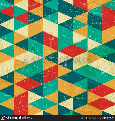 Grunge style abstract background with a geometric design