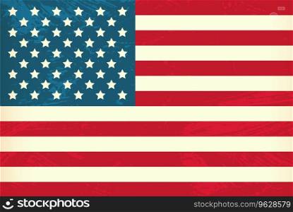 Grunge styled flag of usa Royalty Free Vector Image