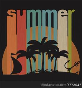 Grunge summer holiday background