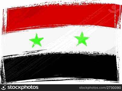 Grunge Syria flag