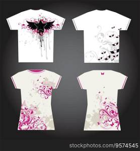 Grunge t-shirt designs vector image