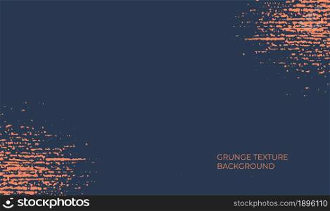 Grunge texture background. Dark blue and orange vector illustration grungy pattern