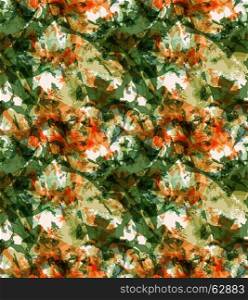 Grunge texture green and orange overlay.Seamless pattern.