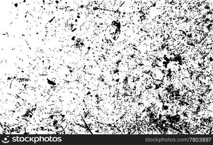 Grunge texture of black stains of wall (vector)