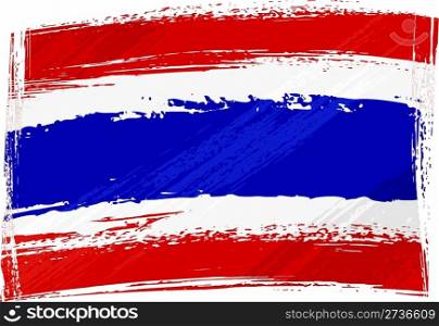 Grunge Thailand flag