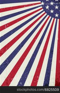 Grunge United States of America flag. Abstract American patriotic background. Vector grunge illustration