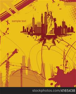 grunge urban background vector illustration