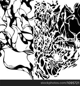 Grunge vector abstract hand drawn art texture background