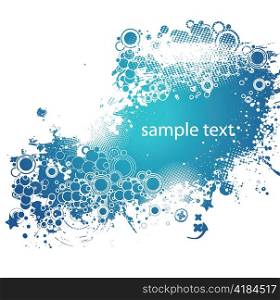 grunge vector with circles