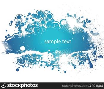 grunge vector with circles