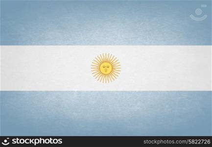 Grunge White And Blue Flag Of Argentina