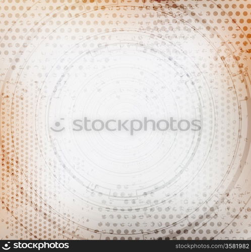 grungy background with circles, eps10 vector