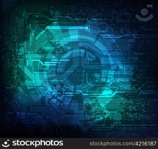 grungy modern technology theme vector background. eps10 layered vector file