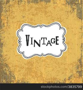 Grungy Vintage Yellow Background