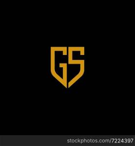 GS letter logo vector icon illustration design