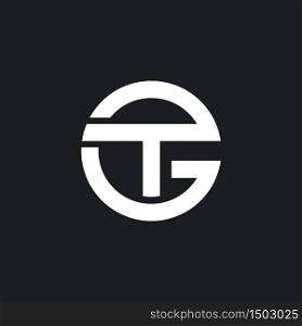 GT logo vector icon illustration design