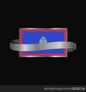Guam flag Ribbon banner design
