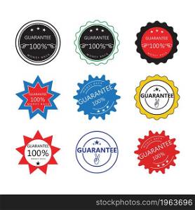 Guarantee Gold stamp sign vector illustration