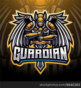 Guardian gaming esports mascot logo design