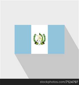 Guatemala flag Long Shadow design vector